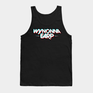 Wynonna Earp Logo Glitch - White Tank Top